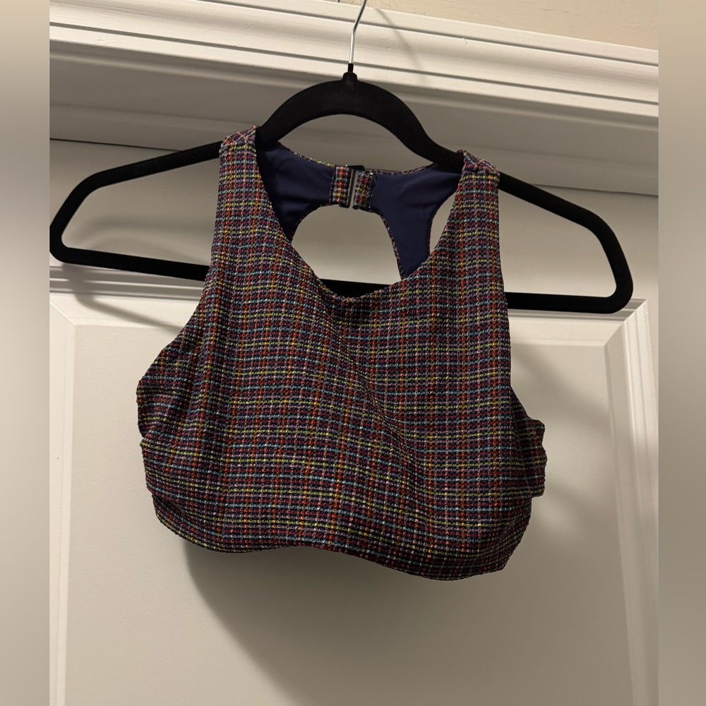 Athleta Colorful Checkered Tank Top